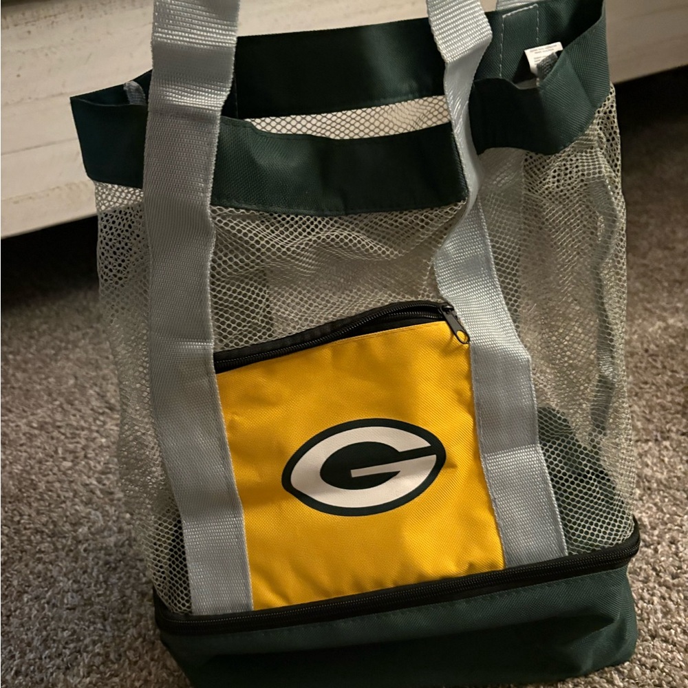 Green Bay Packers Mesh Tote Bag - Green and Yellow